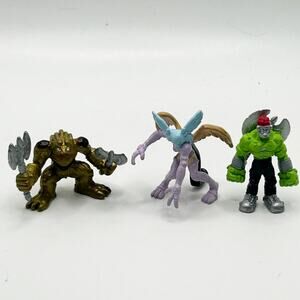 Digimon Mini Collectible 2” Figures Zephyrmon,Gold Blizzarmon, Boltmon Rare VNTG